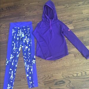 Nike Dri-fit sportwear and UnderArmour legging